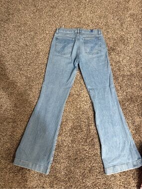 7 For All Mankind Light Blue Flare Jeans